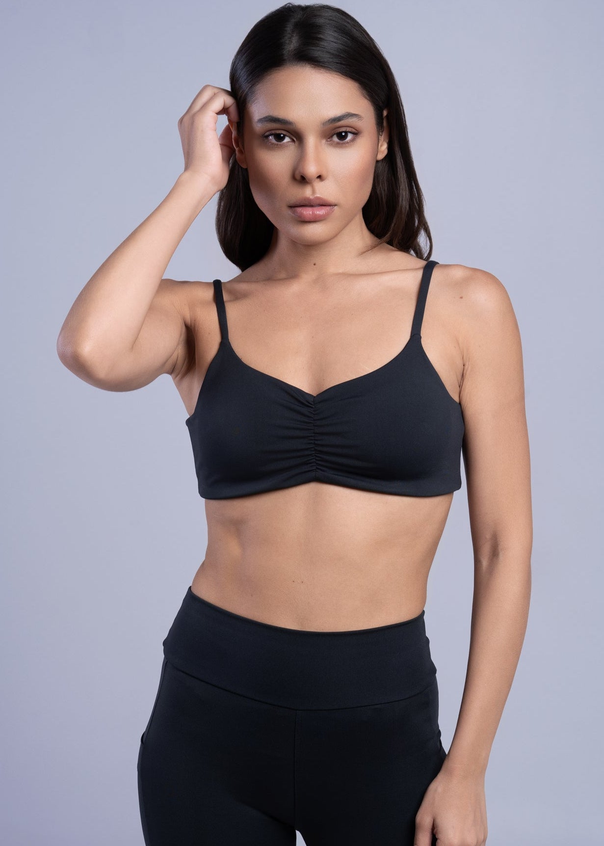 Top Costas Abertas Preto
