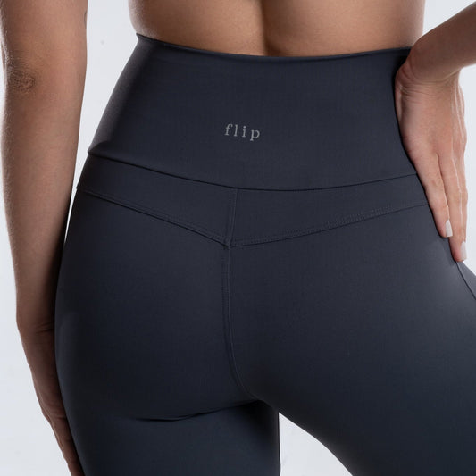 Legging Cós Alto Cinza